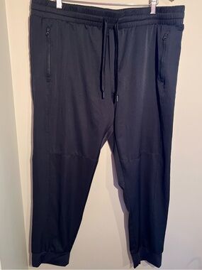 Tilley Navy Activewear Jogger style pants w cuffed hem & drawstring waist XXL